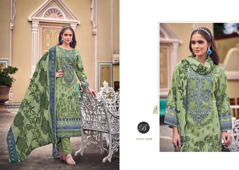 Al Marina 2 By Belliza Pure Cotton Digital Printed Dress Material Wholesale Price